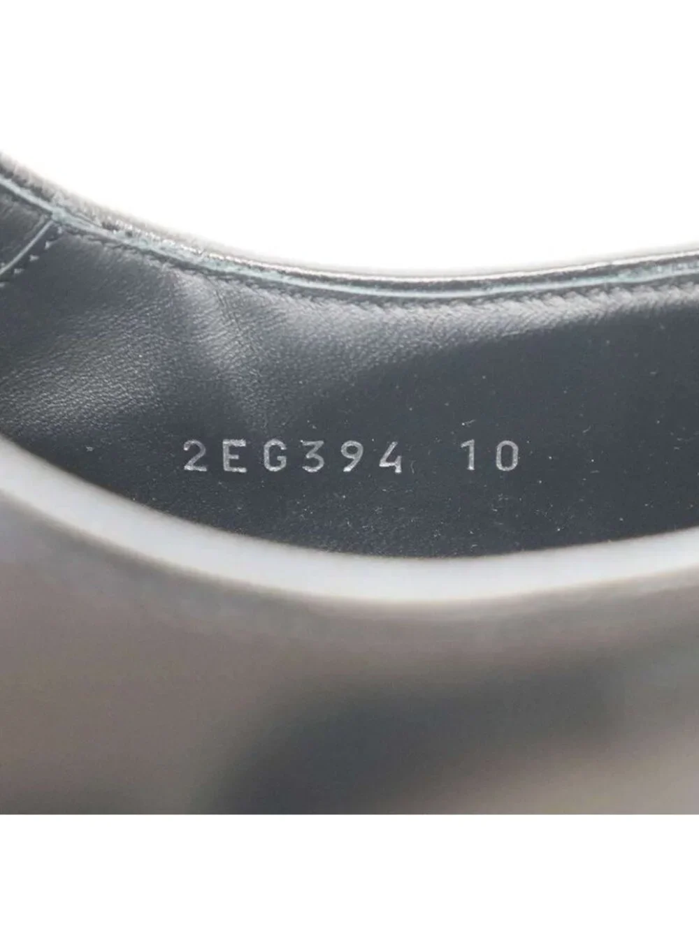 Prada Lace-Up Leather Shoes 2 Eg394 Black 10 - Picture 6 of 9